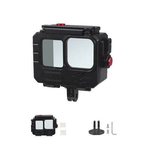 80M Waterproof Case for GoPro12/11/10 Action Camera Deep Diving Action Camera Protective Frame Case for  A