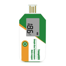 Digital Portable Miniature High Accuracy Data Logger Disposable Temperature Sensor for Cold Chain Transport with Alarm