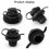 Adattatore pompa gonfiaggio PVC Boston 4 pezzi nero antiperdita 2