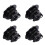 Adattatore pompa gonfiaggio PVC Boston 4 pezzi nero antiperdita 7