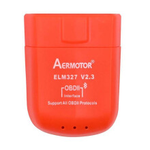 AERMOTOR Car ELM327 5.1Bluetooth V2.3 OBD II Car Diagnostic Scanner ODB Scan Code Reader PIC18F25K80 Chip Diagnostic Tool