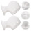 2 Pezzi Cappello Testa In PE Sciarpa Pettine Espositore Manichino Salone 2