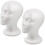 2 Pezzi Cappello Testa In PE Sciarpa Pettine Espositore Manichino Salone 3