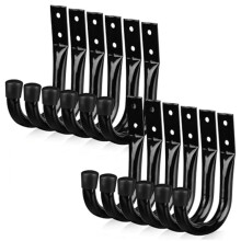 Heavy Duty Garage Storage Hooks,12pcs Bike Hooks for Garage Wall,Utility Garage Hooks,Wall Mount J Hook for Hanging