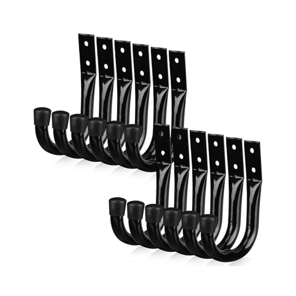 Heavy Duty Garage Storage Hooks,12Pcs Bike Hooks For Garage Wall,Utility Garage Hooks,Wall Mount J Hook For Hanging 4711640032684