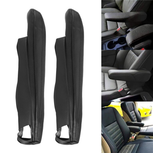 4x Auto Leder Vordersitz Armlehnenabdeckung Schutzabdeckung für  Freelander 2 2007-2015