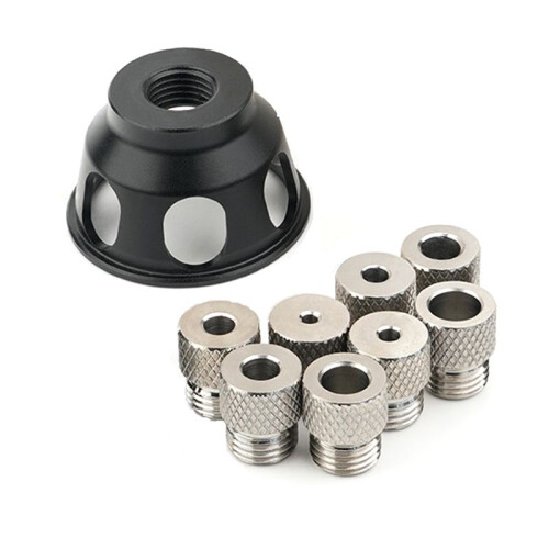 Replaceable Vertical Drill Guide Doweling Jig Kit 3-10mm Drill Positioning Pocket Hole Jig Hole Puncher 1