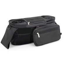 Universal Baby & Pet Stroller Organizer with Insulated Cup Holder, Detachable Phone Bag & Adjustable Shoulder Strap
