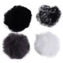 8X Lavalier Microphone Furry Windscreen Fur Windshield Wind Muff Soft for Lapel Lavalier Mic 5Mm