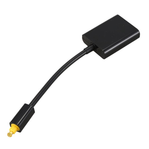 2X Digital SPDIF Optical Audio Splitter 2 Way Toslink Splitter Adapter 1 Input 2 Output SPDIF Optical Cable Splitter Hub 1