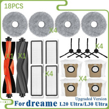 For L20 Ultra/L20 Ultra Complete RLX41CE / L30 Ultra Parts Main Roller Side Brush Hepa Filter Mop Cloth Dust Bag