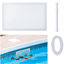 Skimmer Guard Kit Pool Skimmer Net Leaf Skimmer Catcher Shield Protective Spring Action Net System Leaf Protection