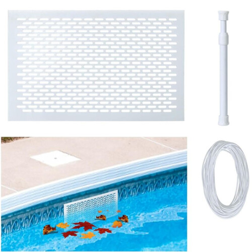 Skimmer Guard Kit Pool Skimmer Net Leaf Skimmer Catcher Shield Protective Spring Action Net System Leaf Protection