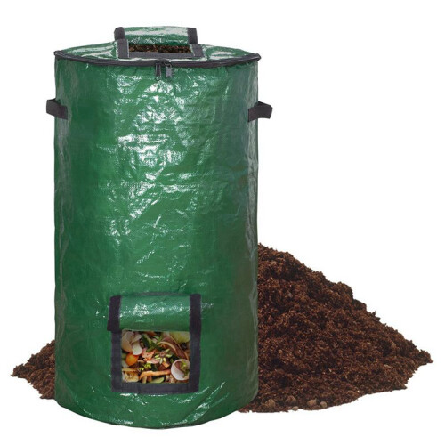 2X Compost Bin Bag, Fermentation Sealable Compost Bucket Garden Leaf Waste Compost Bag 1