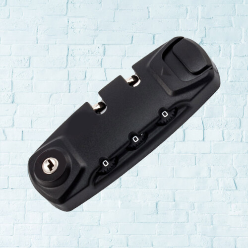 borse con cerniera e blocco personalizzabile, serratura tsa007 nera 1