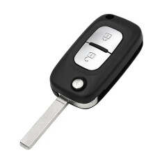 Car 2 Buttons Folding Flip Remote Key 433MHZ ID46 PCF7961 Chip for  Clio Twingo Kangoo Master Modus