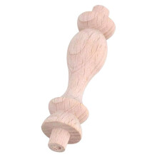 80 Stuks 7.6X1.8cm Beuken Ongeverfd Onvoltooide Hout Ambachtelijke Spindels Baluster voor Thuis Restaurant Decor Reparatie Decoratie