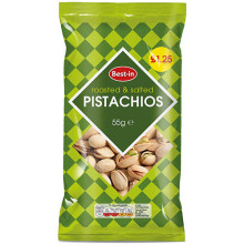 Besin Roasted Pistachios 55g (Pack of 12)