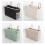 borsa organizzatore in feltro per letto con supporto guide (bianco) 4