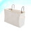 borsa organizzatore in feltro per letto con supporto guide (bianco) 6