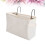 borsa organizzatore in feltro per letto con supporto guide (bianco) 10