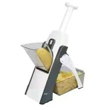 Manual Slicer Multifunction Adjustable Vegetable Food Chopper and Potato Grinder Veggie Chopper Kitchen Tools Grey