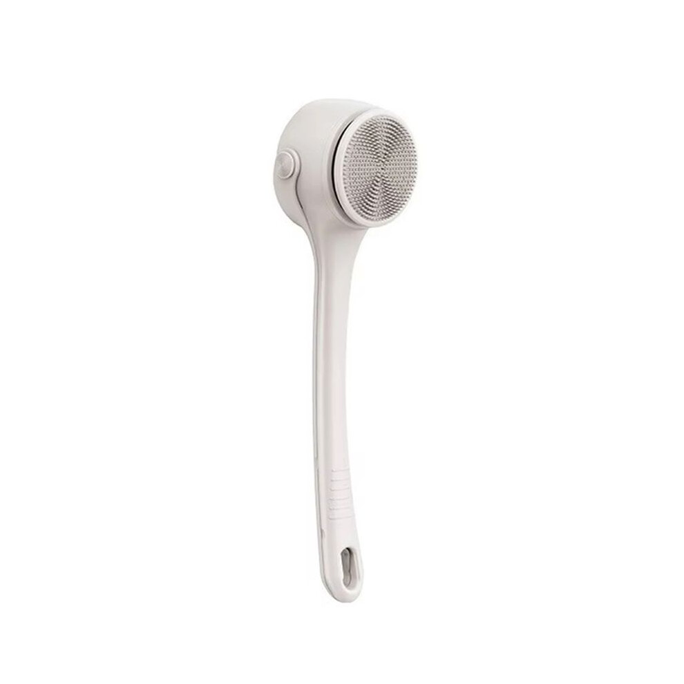 Electric Bath Brush with Dual Handles, Rotating Multi-Functional Waterproof Scrubber, Includes Scrub Cloth Accessories A