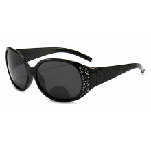 Vintage Bifocal Reading Glasses Women 1.25x Gentle Magnification Fashion Retro Style Black