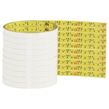 10 Packs Self Adhesive Measuring Tape Adhesive Tape Measure Stick Tape Measure (12 Ft,Yellow)