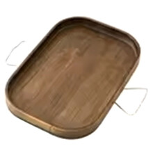 Multi-Purpose Tray Storage Tray Sofa Handrail Special Storage Tray Remote Control Snacks and Beverage Placement Storage Square Brown
