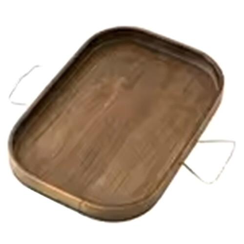 Multi-Purpose Tray Storage Tray Sofa Handrail Special Storage Tray Remote Control Snacks and Beverage Placement Storage Square Brown