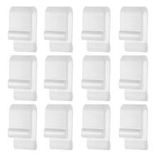 12 Stuks Dutch Oven Dekselbeschermers, Siliconen Kookgereibeschermers, Flexibele Stootkussens voor Potdeksels, Accessoires voor Lifters, Wit