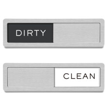 Dishwasher Magnet Clean Dirty Sign, Strong Magnet Non-Scratch Clean Dirty Magnet for Dishwasher, Easy to Read & Slide