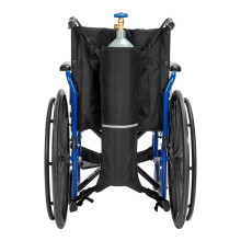 Oxygen Tank Holder for Wheelchair, Portable D & E Cylinder Transport Bag, Oxygen Cylinder Bag and Adjustable Straps