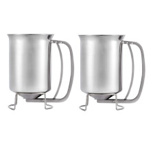 Stainless Steel Pancake Batter Dispenser Great for Baking, Pancakes, Crepes, and Waffles Cake and Pancake Batter Funnel