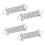 Raindrops Convenient Spring Buckle Tent Accessories 4pcs 8