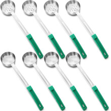 8 Stuks Portiecontrole Serveerlepels, Portiescheppen, Bekers, Massief en Gesleufd, Roestvrijstalen Pollepel voor Voedsel, 4 Oz