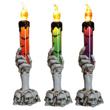Halloween Decorations, Hands Hold Lighted Candle Light Stakes, Waterproof Candle Light Stakes for Indoor Outdoor Party