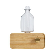 Oil Diffuser Waterless Operated Aromatherapy Diffuser for Home Office Wood and Glass Aroma Diffuser Scent Machine
