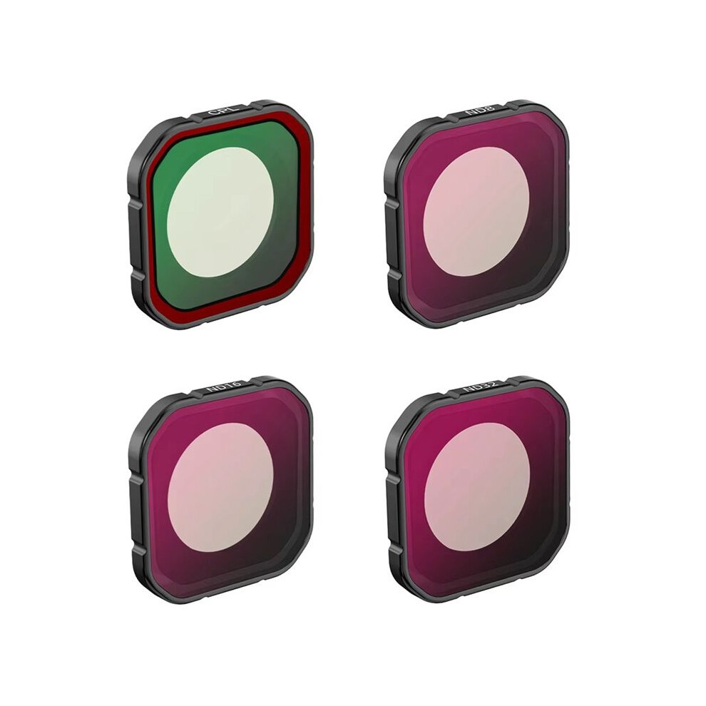 4Pcs Lens Filter Cpl Nd8/16/32 Filter Kit For Ace Pro2 Action Camera Nd Dimming Cpl Polarizer Accessory 4712234412301
