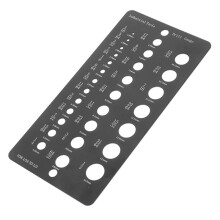 Drill Bit Gauge 1/16 to 1/2 Inch 29-Hole Drill Bit Measuring Instrument Accurate Drill Hole Measurement Tool