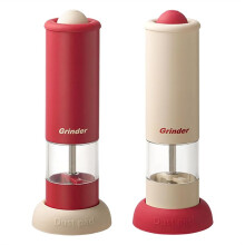 Ensemble de Moulins à Sel et à Poivre Électriques, Salières et Poivrières Automatiques avec Base, Rechargeables par USB, Grosseur Réglable.