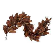 Herbst-Magnolienblätter-Girlande, 1,8 M, Künstlicher Weihnachtskranz, Magnolienblätter, Tannenzapfen-Girlande für die Ernte, Küchenfenster