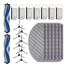 For DEEBOT N20 / N20 Pro Robotic Vacuum Cleaner Roller Brush Side Brushes HEPA Filters Mop Pads Set