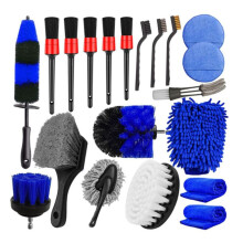 20-Piece Set Car Cleaning Tire Wheel Brush Cleaning Brush Set All Purpose for Car,Bathroom and Kitchen Cleaning