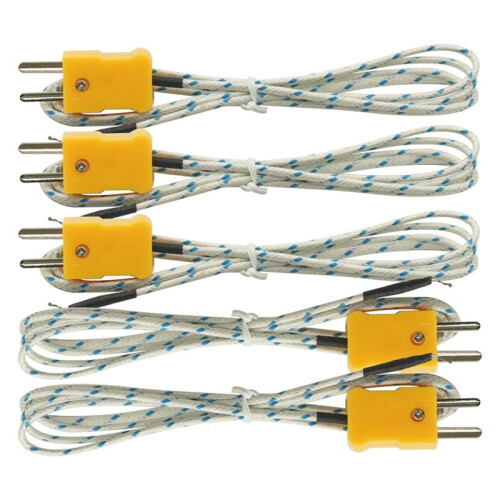5PCS 1M Wire Measuring Temperature K Type Thermocouple Sensor Digital Probe Tester 2