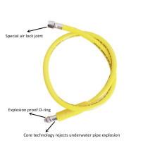 2X Durable Scuba Diving BCD Medium Pressure Hose Scuba Diving Regulator for 2Nd Gauge Breathing Regulator