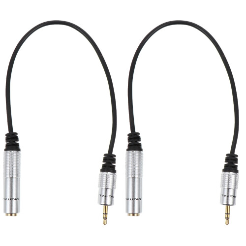 2St Duurzame Audio Overdrachtskabel Zilver, Stereo Adaptercomputer 2
