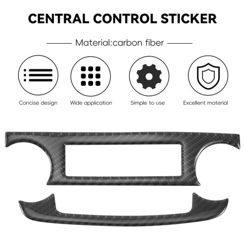 for  CR-V 2007-2011 Soft Carbon Fiber Sticker Central Control Air Conditioning CD Adjustment  Panel 1
