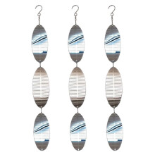 Highly Reflective Bird Scare Discs Set,9 Metal Disc Decoration for Outdoor Gardens, Bird Deterrent for Yard Patio Farm